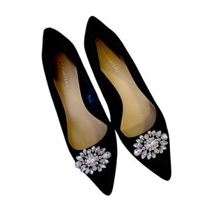 LE CHATEAU 💎🖤 Jeweled Toe 💎✨ Black Heel